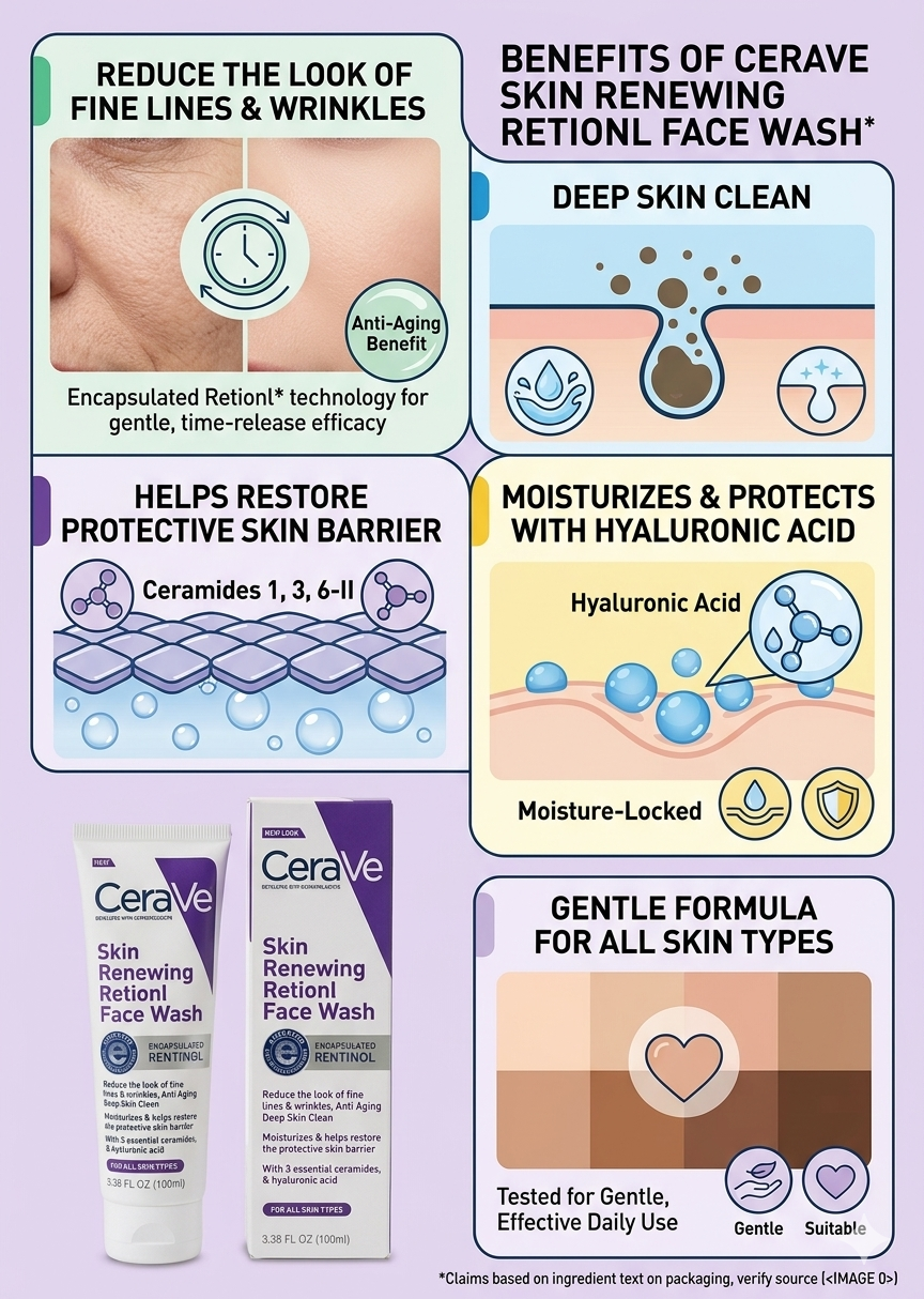CeraVe Skin Renewing Retinol Face Wash