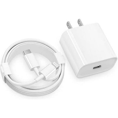 Pack of 2 : 20w Original Adapter with 20w Supported Cable - 2 Pin