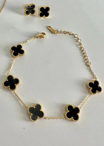 Four-Leaf Clover Jewelry Set