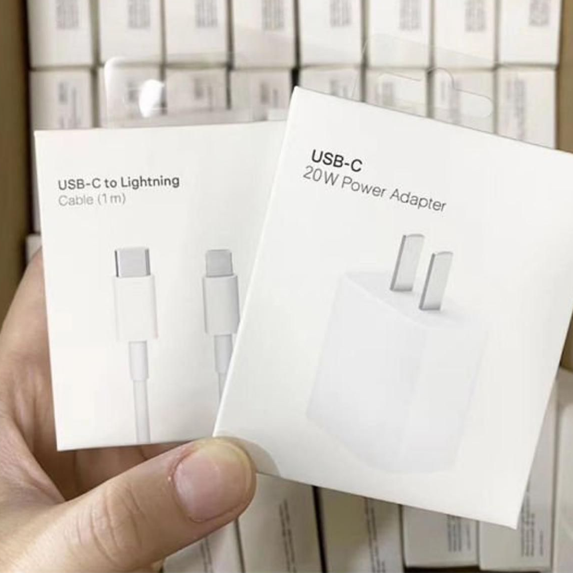 Pack of 2 : 20w Original Adapter with 20w Supported Cable - 2 Pin