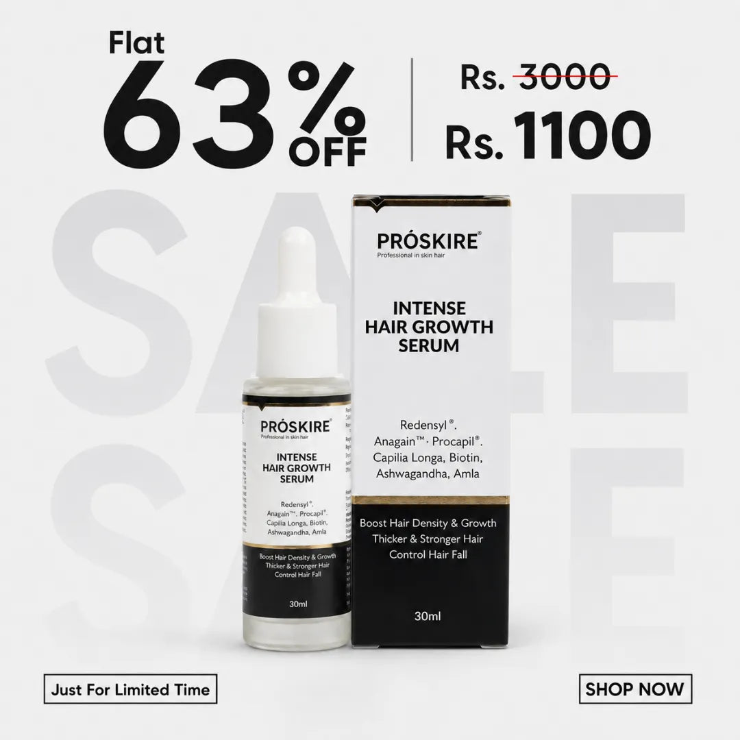 ProSkire Hair Growth Serum 30ml | Anti Hair Fall, Hair Regrowth & Hair Thickening Serum for Men & Women