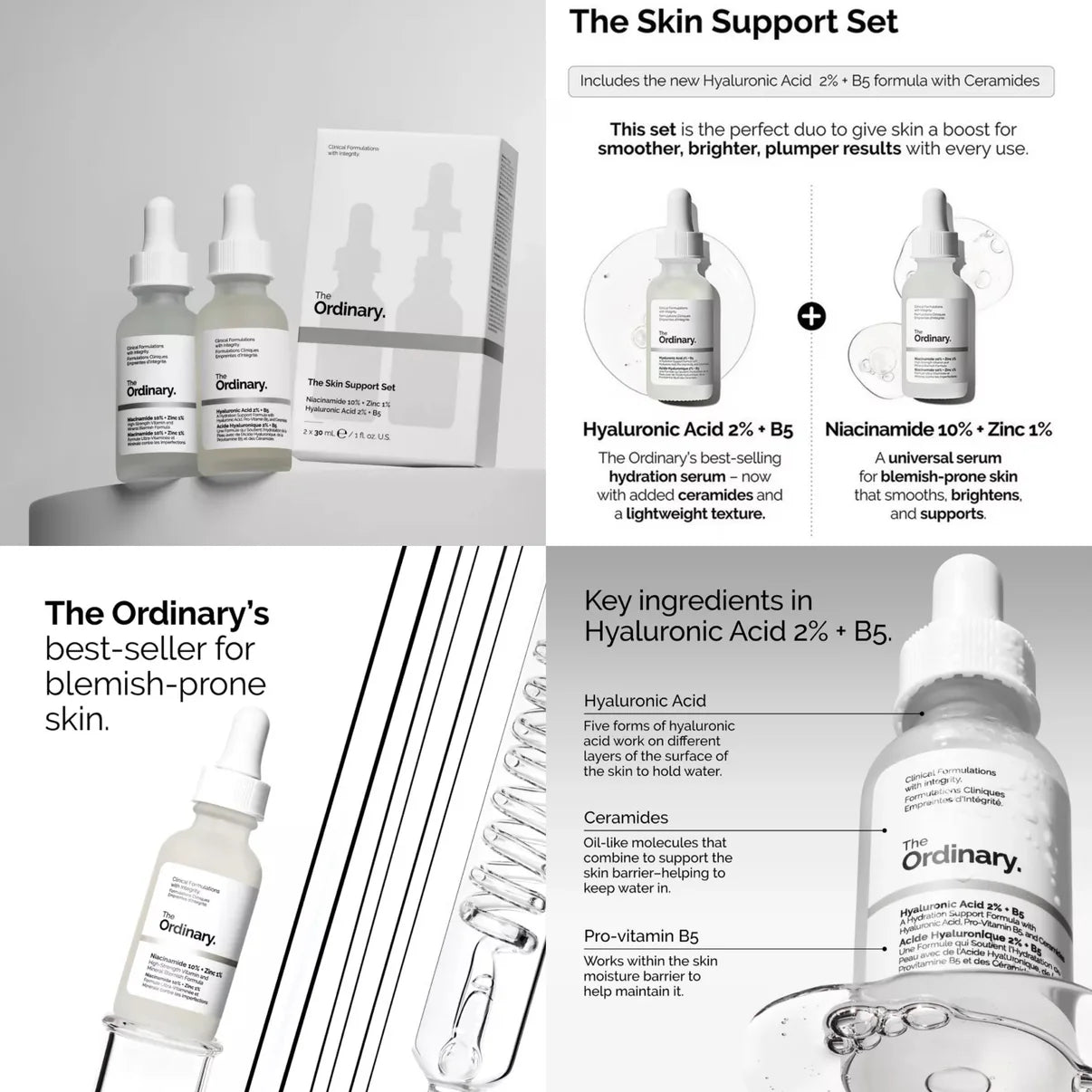 The Ordinary Skin Support Set